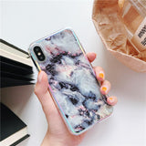 Laser Marble IMD Phone Case Back Cover - iPhone XS Max/XR/XS/X/8 Plus/8/7 Plus/7/6s Plus/6s/6 Plus/6 - halloladies