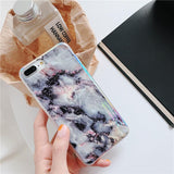 Laser Marble IMD Phone Case Back Cover - iPhone XS Max/XR/XS/X/8 Plus/8/7 Plus/7/6s Plus/6s/6 Plus/6 - halloladies