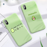 Carton Green Avocado Lemon Soft Phone Case Back Cover - iPhone 11/11 Pro/11 Pro Max/XS Max/XR/XS/X/8 Plus/8/7 Plus/7 - halloladies