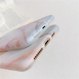 Matte Marble Phone Case Back Cover - iPhone 12 Pro Max/12 Pro/12/12 Mini/SE/11 Pro Max/11 Pro/11/XS Max/XR/XS/X/8 Plus/8 - halloladies