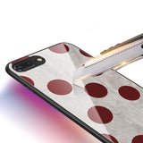 Polka Dot Tempered Glass Phone Case Back Cover - iPhone XS Max/XR/XS/X/8 Plus/8/7 Plus/7/6s Plus/6s/6 Plus/6 - halloladies