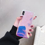 Laser Glitter Shiny Soft Silicon Mirror Phone Case Back Cover - iPhone XS Max/XR/XS/X/8 Plus/8/7 Plus/7/6s Plus/6s/6 Plus/6 - halloladies