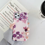 Vintage Flower Matte Soft TPU Phone Case Back Cover for iPhone 12 Pro Max/12 Pro/12/12 Mini/SE/11 Pro Max/11 Pro/11/XS Max/XR/XS/X/8 Plus/8 - halloladies