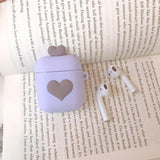 3D Love Heart Candy Color Airpods Case Wireless Bluetooth Earphone Cases for Airpods - halloladies