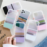 Shining Powder Contrast Color Transparent Electroplate Soft Phone Case Back Cover - iPhone 11/11 Pro/11 Pro Max/XS Max/XR/XS/X/8 Plus/8/7 Plus/7 - halloladies