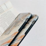 Gray Marble Pattern Phone Case Back Cover for iPhone XS Max/XR/XS/X/8 Plus/8/7 Plus/7/6s Plus/6s/6 Plus/6 - halloladies