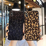 Leopard Print Phone Case Back Cover for iPhone XS Max/XR/XS/X/8 Plus/8/7 Plus/7/6s Plus/6s/6 Plus/6 - halloladies