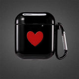 Airpods Wireless Bluetooth Earphone Cases with Pothook - Candy Color Love Heart - halloladies