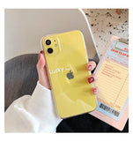 Luxury Letter Transparent Soft Phone Case Back Cover - iPhone 12 Pro Max/12 Pro/12/12 Mini/11 Pro Max/11 Pro/11/XS Max/XR/XS/X/8 Plus/8 - halloladies