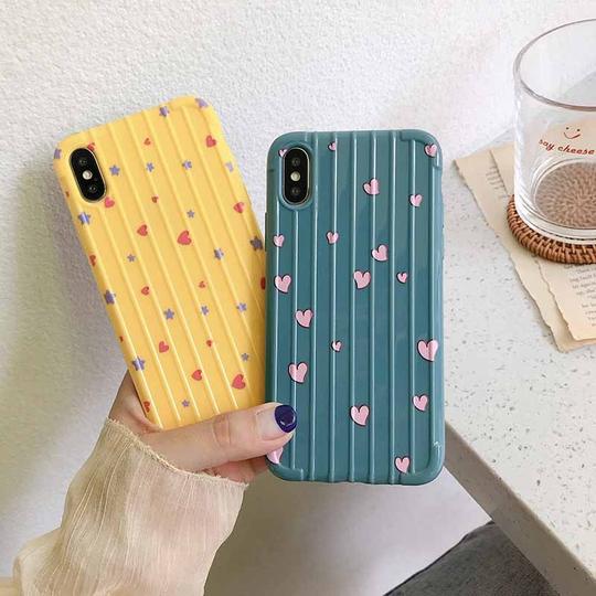 Solid Color Love Pattern Soft TPU Phone Case Back Cover for iPhone XS Max/XR/XS/X/8 Plus/8/7 Plus/7/6s Plus/6s/6 Plus/6 - halloladies