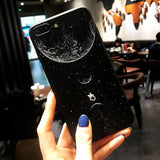 Simple Relief Space Planet Astronaut Soft TPU Phone Case Back Cover for iPhone 12 Pro Max/12 Pro/12/12 Mini/SE/11 Pro Max/11 Pro/11/XS Max/XR/XS/X/8 Plus/8 - halloladies