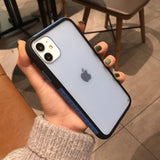 Contrast Candy Color Matte Soft Phone Case Back Cover - iPhone 11/11 Pro/11 Pro Max/XS Max/XR/XS/X/8 Plus/8/7 Plus/7 - halloladies
