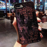 Simple Shiny Square Liquid Quicksand Transparent Soft Phone Case Back Cover - iPhone 12 Pro Max/12 Pro/12/12 Mini/SE/11 Pro Max/11 Pro/11/XS Max/XR/XS/X/8 Plus/8 - halloladies