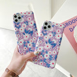 Cute Daisy Flower Soft Phone Case Back Cover for iPhone 12 Pro Max/12 Pro/12/12 Mini/SE/11 Pro Max/11 Pro/11/XS Max/XR/XS/X/8 Plus/8 - halloladies