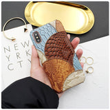 PU Snake Skin Leather Combine Colors Phone Case Back Cover - iPhone 11 Pro Max/11 Pro/11/XS Max/XR/XS/X/8 Plus/8/7 Plus/7/6s Plus/6s/6 Plus/6 - halloladies