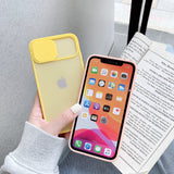 Candy Color Camera Lens Protection Phone Case for iPhone 12 Pro Max/12 Pro/12/12 Mini/SE/11 Pro Max/11 Pro/11/XS Max/XR/XS/X/8 Plus/8 - halloladies