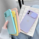 Candy Color Camera Lens Protection Phone Case for iPhone 12 Pro Max/12 Pro/12/12 Mini/SE/11 Pro Max/11 Pro/11/XS Max/XR/XS/X/8 Plus/8 - halloladies