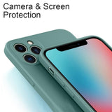 Candy Color Cube Camera Protector Soft Phone Case Back Cover for iPhone 12 Pro Max/12 Pro/12/12 Mini/SE/11 Pro Max/11 Pro/11/XS Max/XR/XS/X/8 Plus/8 - halloladies