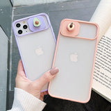 Candy Color Matte Fruit Avocado Peach Pineapple Soft Silicone Phone Case Back Cover for iPhone 12 Pro Max/12 Pro/12/12 Mini/SE/11 Pro Max/11 Pro/11/XS Max/XR/XS/X/8 Plus/8 - halloladies
