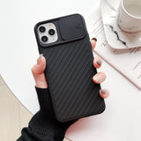 Candy Color Slide Camera Lens Protection Soft Case for iPhone 12 Pro Max/12 Pro/12/12 Mini/SE/11 Pro Max/11 Pro/11/XS Max/XR/XS/X/8 Plus/8 - halloladies