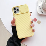 Candy Color Slide Camera Lens Protection Soft Case for iPhone 12 Pro Max/12 Pro/12/12 Mini/SE/11 Pro Max/11 Pro/11/XS Max/XR/XS/X/8 Plus/8 - halloladies