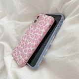 Cartoon Relief Leopard Print Soft Phone Back Cover for iPhone 12 Pro Max/12 Pro/12/12 Mini/11 Pro Max/11 Pro/11/XS Max/XR/XS/X/8 Plus/8/7 Plus/7 - halloladies