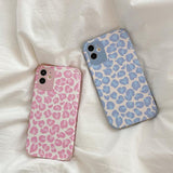Cartoon Relief Leopard Print Soft Phone Back Cover for iPhone 12 Pro Max/12 Pro/12/12 Mini/11 Pro Max/11 Pro/11/XS Max/XR/XS/X/8 Plus/8/7 Plus/7 - halloladies
