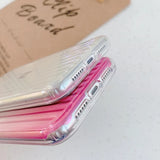 Colorful Gradient Laser Suitcase Transparent Soft Phone Case Back Cover for iPhone 12 Pro Max/12 Pro/12/12 Mini/SE/11 Pro Max/11 Pro/11/XS Max/XR/XS/X/8 Plus/8 - halloladies