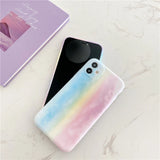 Colorful Rainbow Cloud Soft Silicone Phone Case Back Cover for iPhone 12 Pro Max/12 Pro/12/12 Mini/SE/11 Pro Max/11 Pro/11/XS Max/XR/XS/X/8 Plus/8 - halloladies