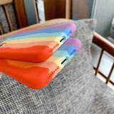 Colorful Rainbow Soft Phone Case Back Cover for iPhone 12 Pro Max/12 Pro/12/12 Mini/11 Pro Max/11 Pro/11/XS Max/XR/XS/X/8 Plus/8/7 Plus/7 - halloladies