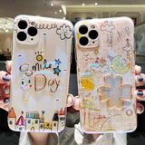 Cute Cartoons Smile Day Soft Phone Case for iPhone 12 Pro Max/12 Pro/12/12 Mini/SE/11 Pro Max/11 Pro/11/XS Max/XR/XS/X/8 Plus/8