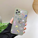 Cute Flower Camera Protector Matte Soft Phone Case for iPhone 12 Pro Max/12 Pro/12/12 Mini/SE/11 Pro Max/11 Pro/11/XS Max/XR/XS/X/8 Plus/8 - halloladies
