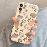 Cute Rabbit Soft Phone Case Back Cover for iPhone 12 Pro Max/12 Pro/12/12 Mini/SE/11 Pro Max/11 Pro/11/XS Max/XR/XS/X/8 Plus/8