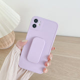Cute Solid Macaron Color Bracket Phone Case with Stand for iPhone 12 Pro Max/12 Pro/12/12 Mini/SE/11 Pro Max/11 Pro/11/XS Max/XR/XS/X/8 Plus/8