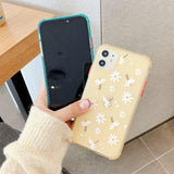 Daisy Flower Clear Soft Phone Case Back Cover for iPhone 12 Pro Max/12 Pro/12/12 Mini/SE/11 Pro Max/11 Pro/11/XS Max/XR/XS/X/8 Plus/8 - halloladies