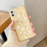 Daisy Flower Clear Soft Phone Case Back Cover for iPhone 12 Pro Max/12 Pro/12/12 Mini/SE/11 Pro Max/11 Pro/11/XS Max/XR/XS/X/8 Plus/8 - halloladies