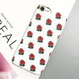 Relief Rose Floral Phone Case Back Cover for iPhone XS Max/XR/XS/X/8 Plus/8/7 Plus/7/6s Plus/6s/6 Plus/6 - halloladies