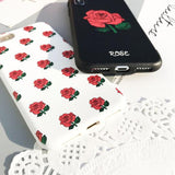 Relief Rose Floral Phone Case Back Cover for iPhone XS Max/XR/XS/X/8 Plus/8/7 Plus/7/6s Plus/6s/6 Plus/6 - halloladies