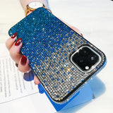 Shiny Gradient Diamond Phone Case Back Cover - iPhone 11 Pro Max/11 Pro/11/XS Max/XR/XS/X/8 Plus/8/7 Plus/7/6s Plus/6s/6 Plus/6 - halloladies