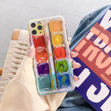 Drawing Box Soft Cute Phone Case for iPhone 12 Pro Max/12 Pro/12/12 Mini/SE/11 Pro Max/11 Pro/11/XS Max/XR/XS/X/8 Plus/8 - halloladies