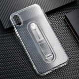Ring Stand Holder Silicone Phone Case Back Cover for iPhone XS Max/XR/XS/X/8 Plus/8/7 Plus/7/6s Plus/6s/6 Plus/6 - halloladies