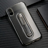 Ring Stand Holder Silicone Phone Case Back Cover for iPhone XS Max/XR/XS/X/8 Plus/8/7 Plus/7/6s Plus/6s/6 Plus/6 - halloladies