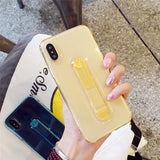 Ring Stand Holder Silicone Phone Case Back Cover for iPhone XS Max/XR/XS/X/8 Plus/8/7 Plus/7/6s Plus/6s/6 Plus/6 - halloladies