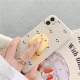 Funny 3D Chick Soft Phone Case Back Cover for iPhone 12 Pro Max/12 Pro/12/12 Mini/SE/11 Pro Max/11 Pro/11/XS Max/XR/XS/X/8 Plus/8