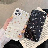 Glitter Gold Foil Love Heart Soft Silicone Phone Case Back Cover for iPhone 12 Pro Max/12 Pro/12/12 Mini/SE/11 Pro Max/11 Pro/11/XS Max/XR/XS/X/8 Plus/8 - halloladies