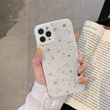 Glitter Gold Foil Love Heart Soft Silicone Phone Case Back Cover for iPhone 12 Pro Max/12 Pro/12/12 Mini/SE/11 Pro Max/11 Pro/11/XS Max/XR/XS/X/8 Plus/8 - halloladies