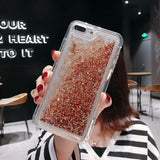 Glitter Water Liquid Quicksand Soft Phone Case Back Cover for iPhone 12 Pro Max/12 Pro/12/12 Mini/SE/11 Pro Max/11 Pro/11/XS Max/XR/XS/X/8 Plus/8 - halloladies