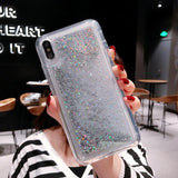 Glitter Water Liquid Quicksand Soft Phone Case Back Cover for iPhone 12 Pro Max/12 Pro/12/12 Mini/SE/11 Pro Max/11 Pro/11/XS Max/XR/XS/X/8 Plus/8 - halloladies