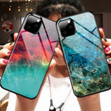 Fantasy Starry Sky Tempered Glass Phone Case Back Cover - iPhone 11 Pro Max/11 Pro/11/XS Max/XR/XS/X/8 Plus/8/7 Plus/7/6s Plus/6s/6 Plus/6 - halloladies