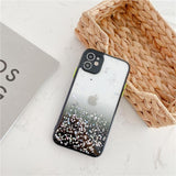 Gradient Glitter Foil Camera Lens Protector Acrylic Phone Casefor iPhone 12 Pro Max/12 Pro/12/12 Mini/SE/11 Pro Max/11 Pro/11/XS Max/XR/XS/X/8 Plus/8 - halloladies